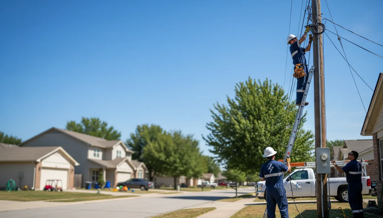 Residential electrician providing installation services in Shickley, NE